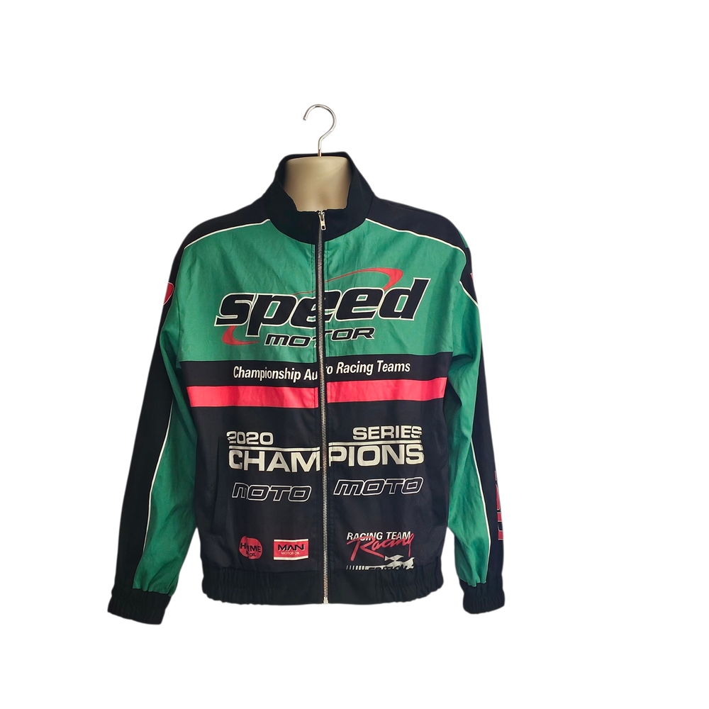 Speed Motor Racing Team Men's Full Zip Windbreaker Size: Small